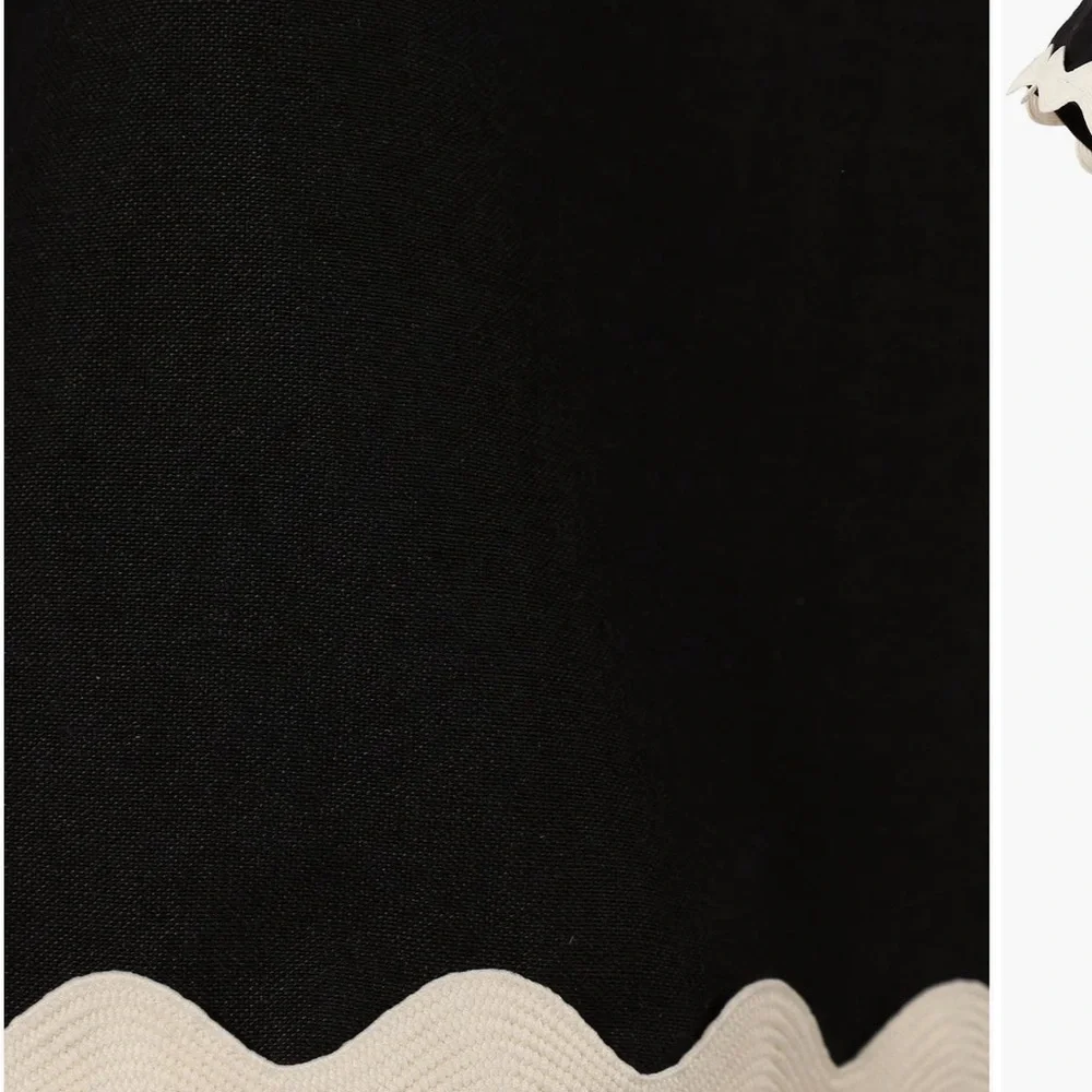 NWT Petal and Pup Isabella cotton & linen bottom up black/white romper size s - Picture 5 of 14